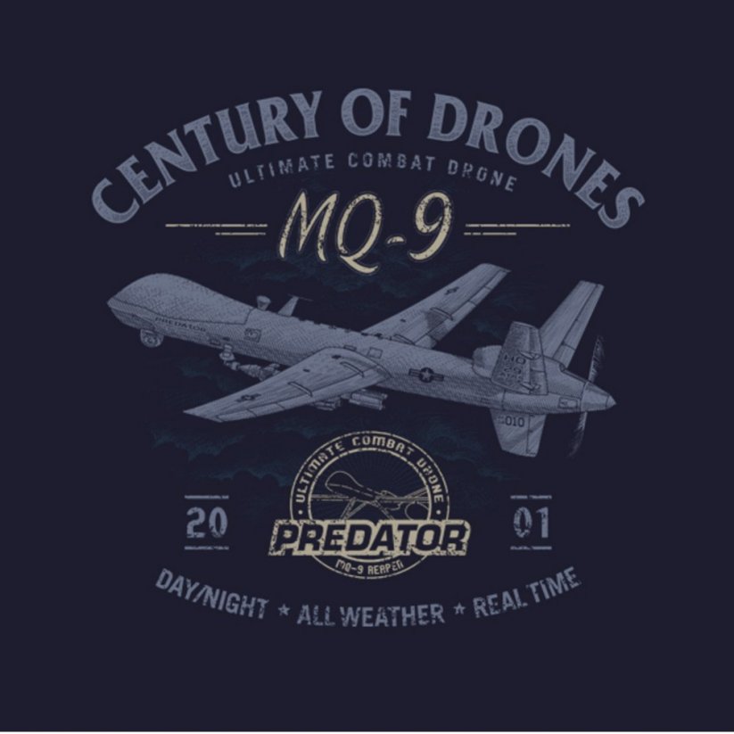 Damen T-Shirt mit Drohne MQ-9 REAPER PREDATOR (W)