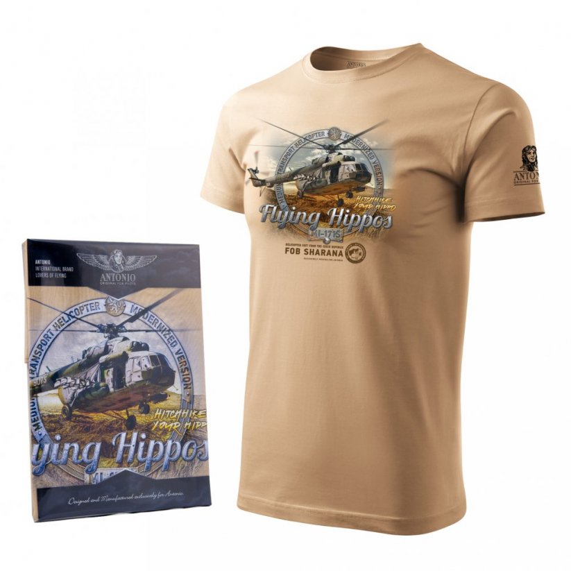 T-shirt with army helicopter Mi-171S - Size: XL