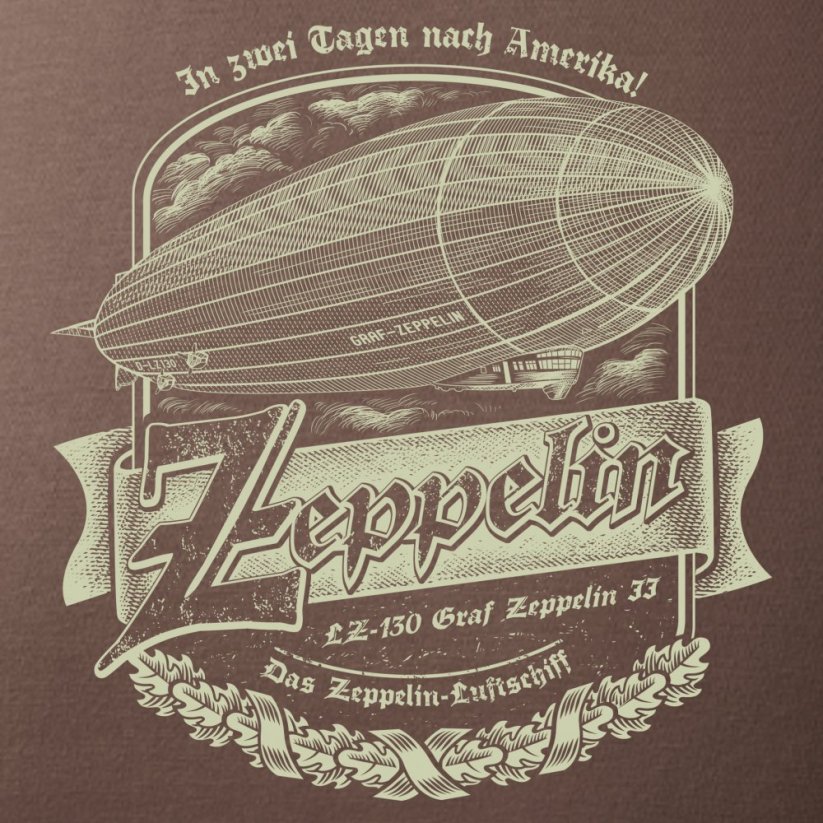 Koszulka ze sterowcem ZEPPELIN - Rozmiar: XXL