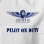 Shirt met epaulettes PILOT ON DUTY - Grootte: XL