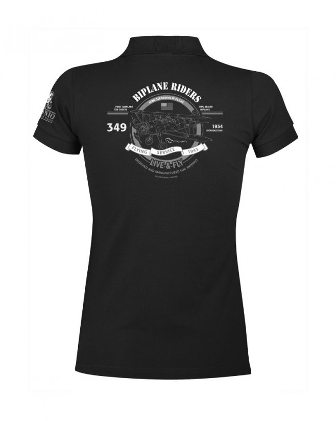 Ženske polo-shirt letalo STEARMAN PT-17 KAYDET (W) - Velikost: S