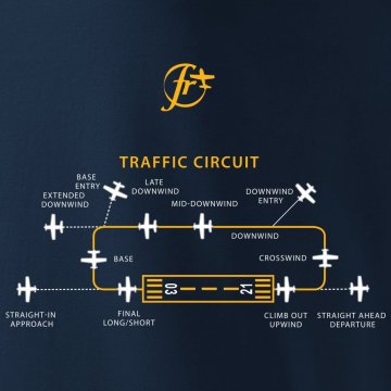 Regeln des Flugverkehrs am Flughafen - T-shirt