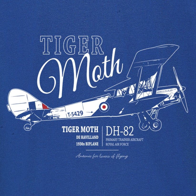 Поло-риза британски биплан DE HAVILLAND TIGER MOTH - Размер: L