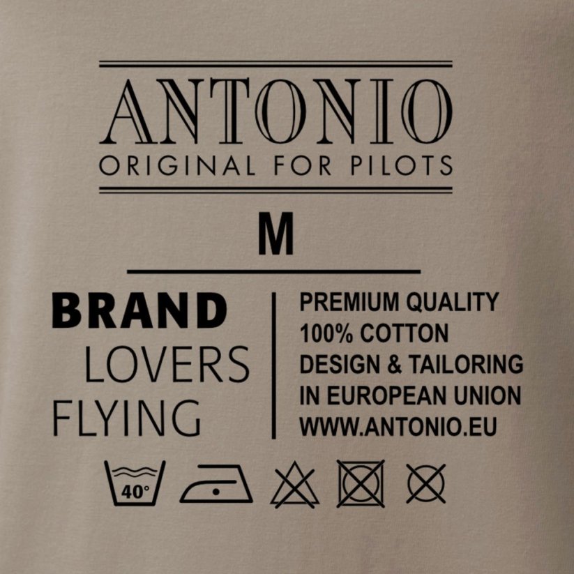 Тениска ANTONIO WINGS GR за авиатори - Размер: M