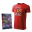 T-Shirt with aerobatic aircraft EXTRA 300 RED - Size: L
