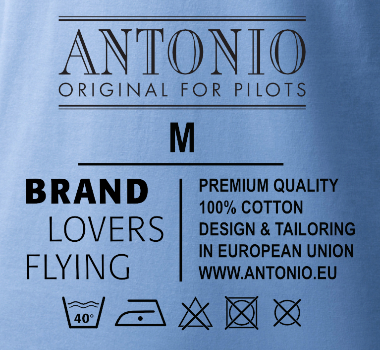 T-shirt z letalom PIPER J-3 CUB - Velikost: S