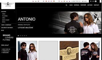 We are launching a new web portal with Antonio clothing