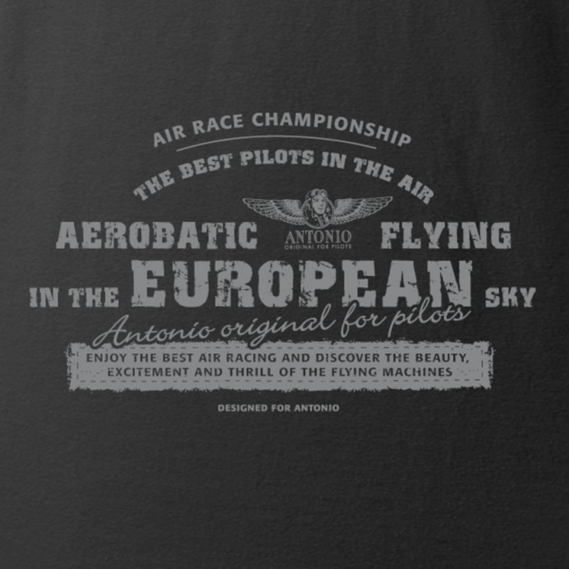 T-shirt luftfart AEROBATICS BL