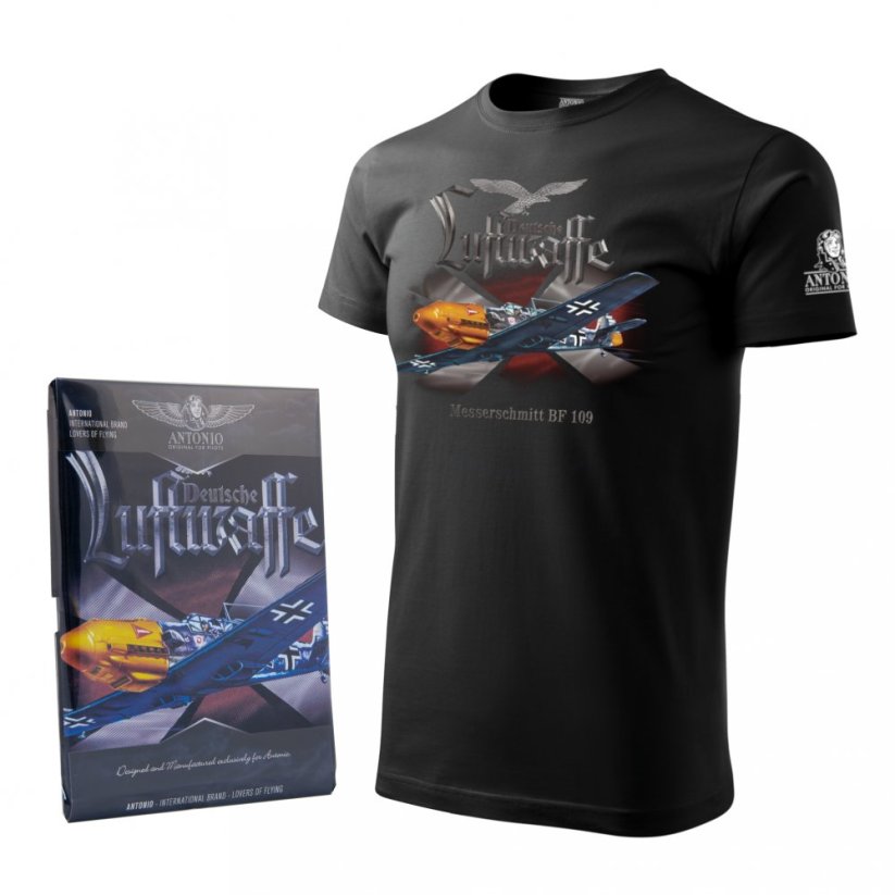 T-shirt med tyske fly MESSERSCHMITT BF 109 - Veličina: XXL