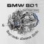 Majica s motorom zrakoplova BMW 801 - Veličina: M