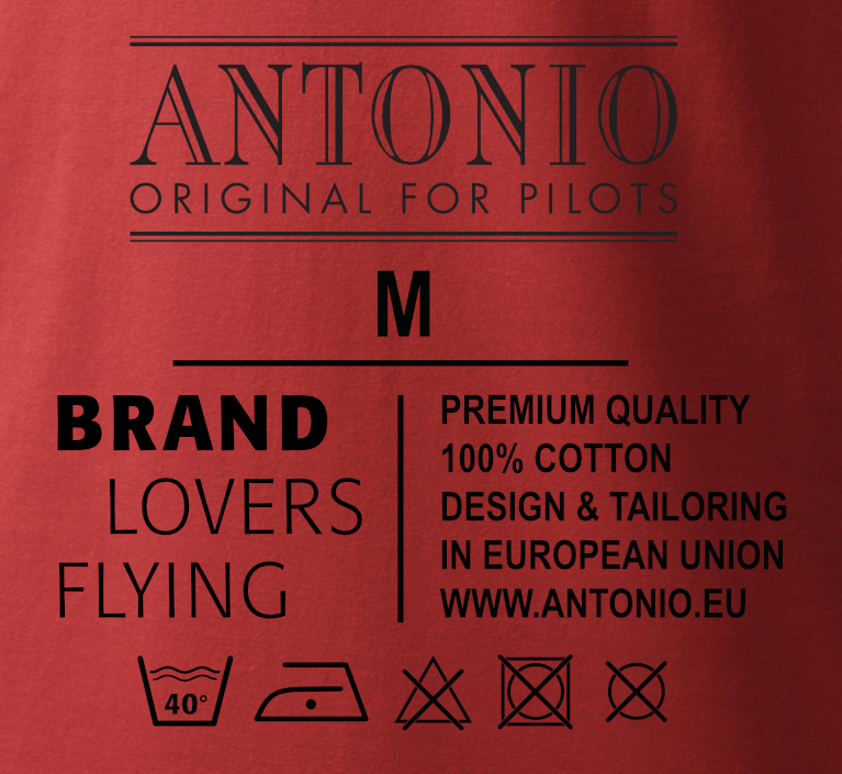 T-shirt z akrobatsko ravnino ZLIN-142 - Velikost: M