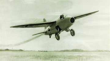 Първи самолет, задвижван от реактивен двигател