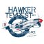T-shirt with RAF fighter HAWKER TEMPEST - Size: M