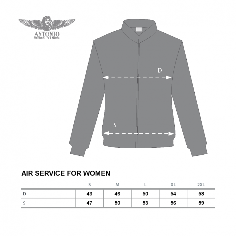 Ženske jakna z letalsko temo AIR SERVICE (W)