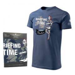 Tricou cu nose art BRIEFING TIME