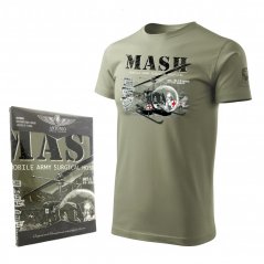 T-shirt med helikopter BELL H-13 MASH