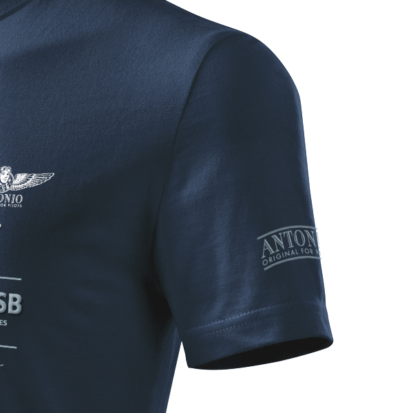 T-shirt med aerobatic biplan PITTS S-2B - Størrelse: M