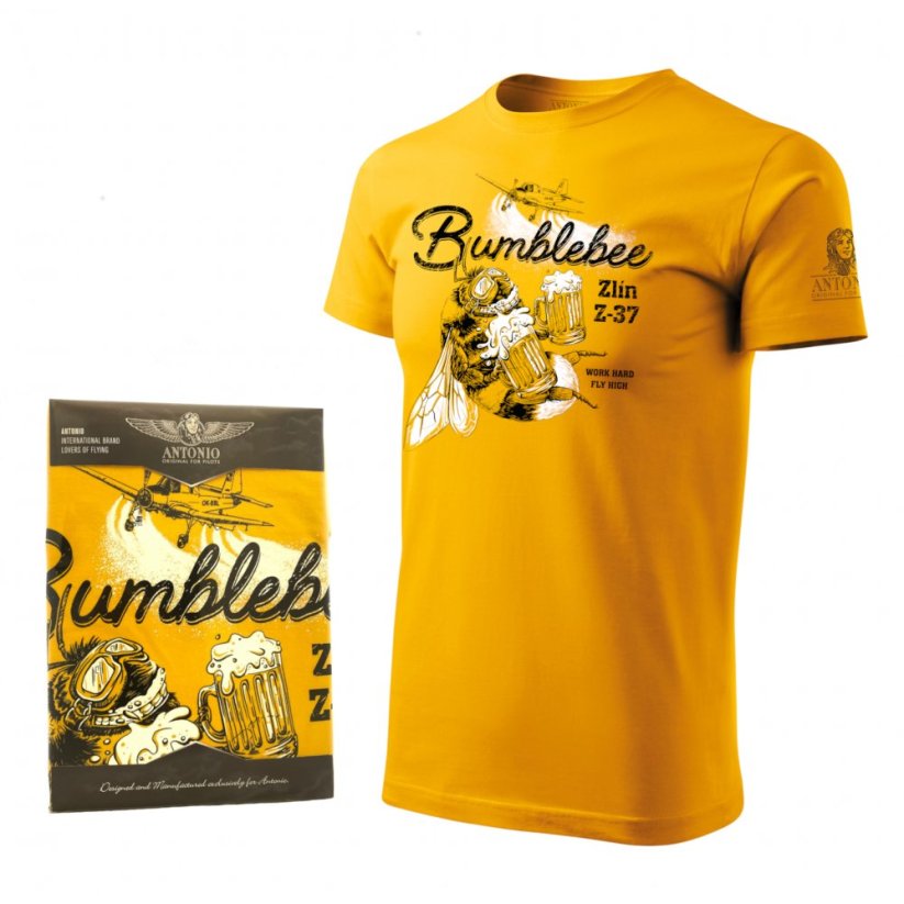 Тениска с самолет Zlin Z-37 BUMBLEBEE - Размер: XXXL