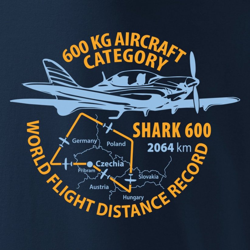 T-Shirt die längste Flugstrecke RECORD