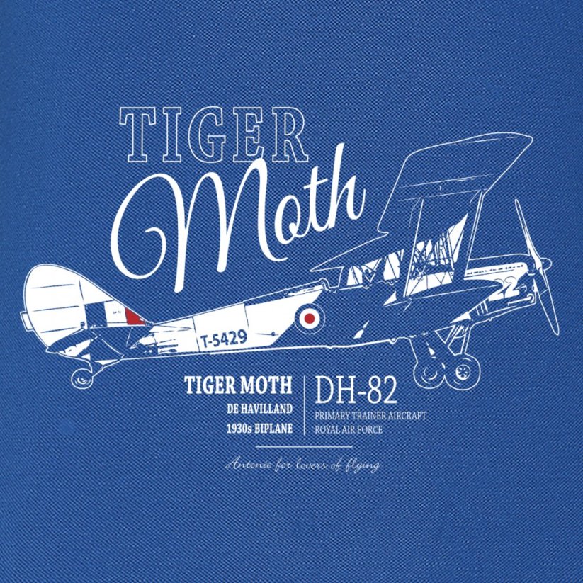 Ženske polo-shirt britanski dvokrilec DE HAVILLAND TIGER MOTH (W)