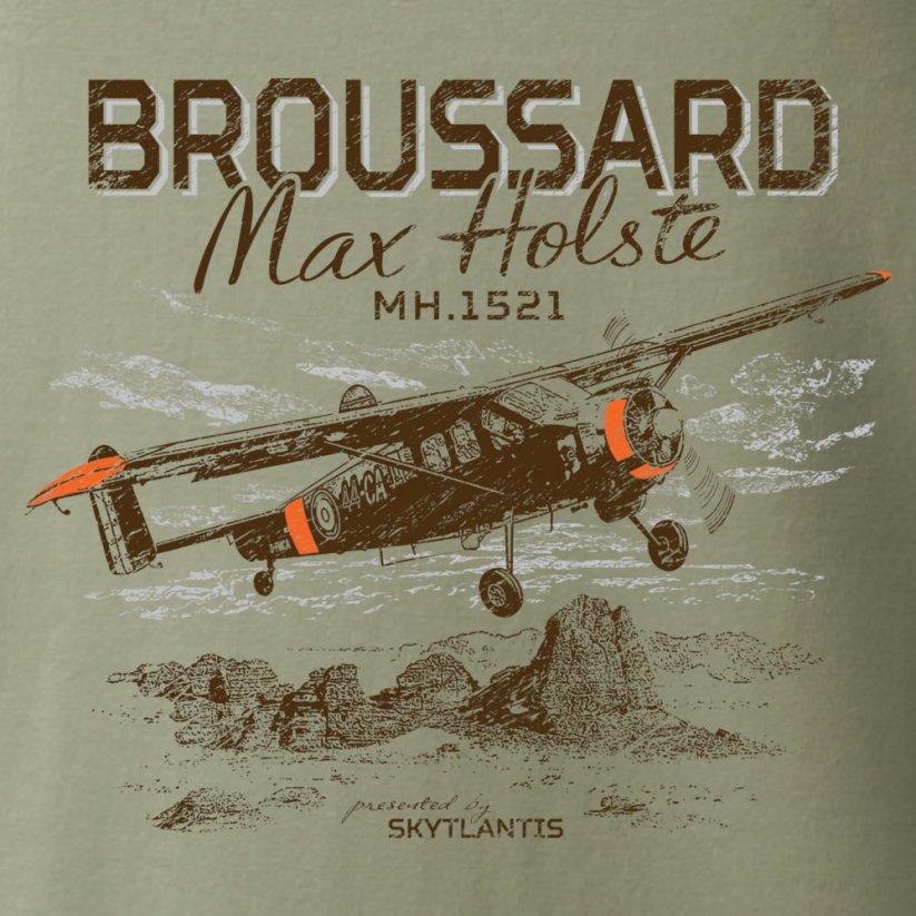 Tričko s letadlem MH.1521 BROUSSARD