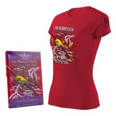 Ženska majica z akrobatskim letalom EXTRA 300 RED (W)