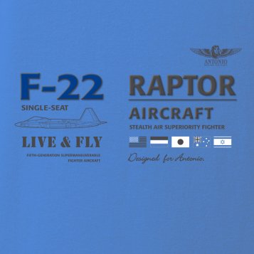 T-shirt avec F-22 RAPTOR