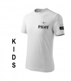 T-shirt til børn med tegn på PILOT WH (K)
