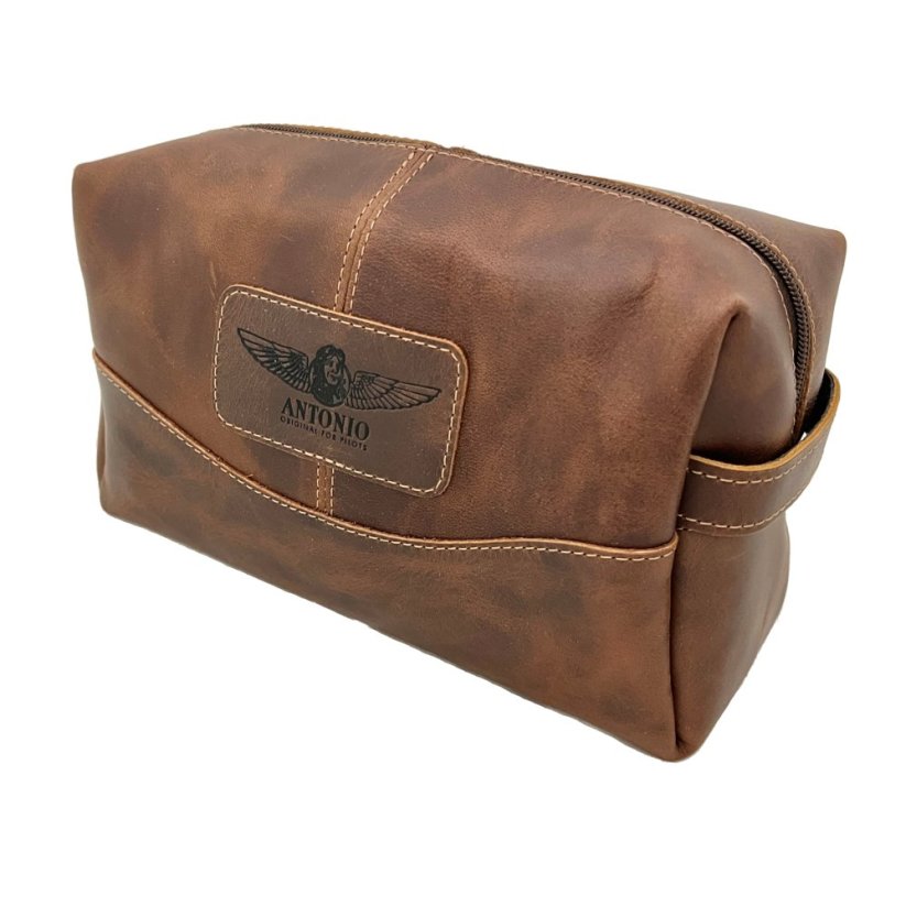 Kulturtasche aus Leder AMENITY KIT