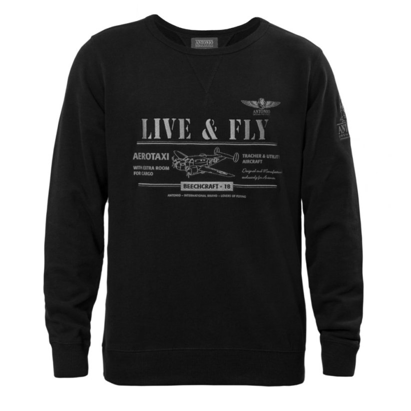 Sweatshirt med fly BEECHCRAFT-18 - Størrelse: M