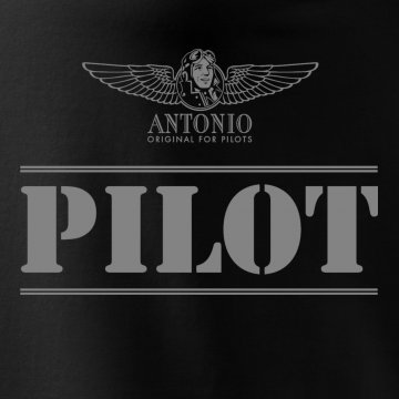 Schwarze Variante des PILOT T-Shirts