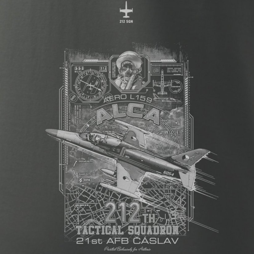 Dámské tričko armádní letoun L-159 ALCA (W) - Velikost: L