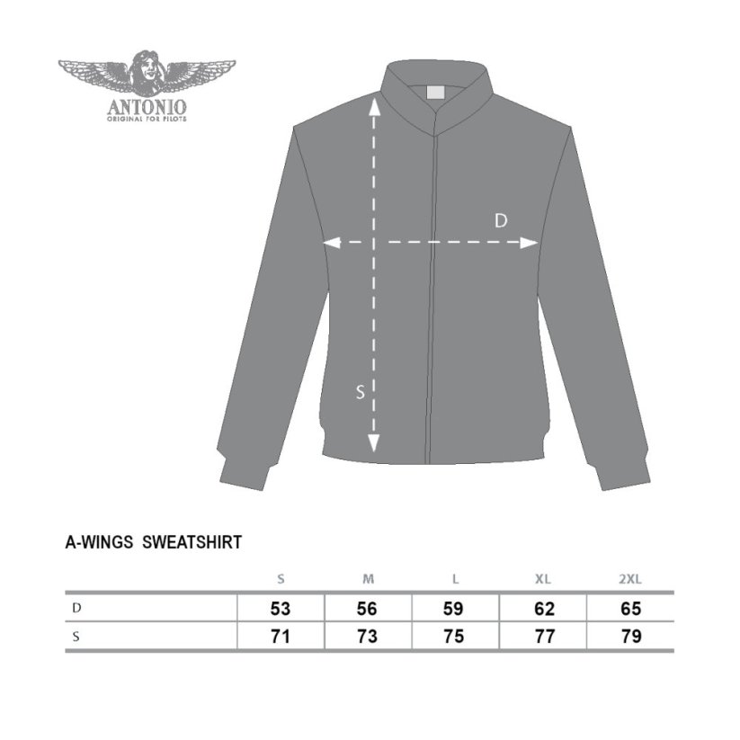 Bluza tematyka lotnicza ANTONIO WINGS GR - Rozmiar: S