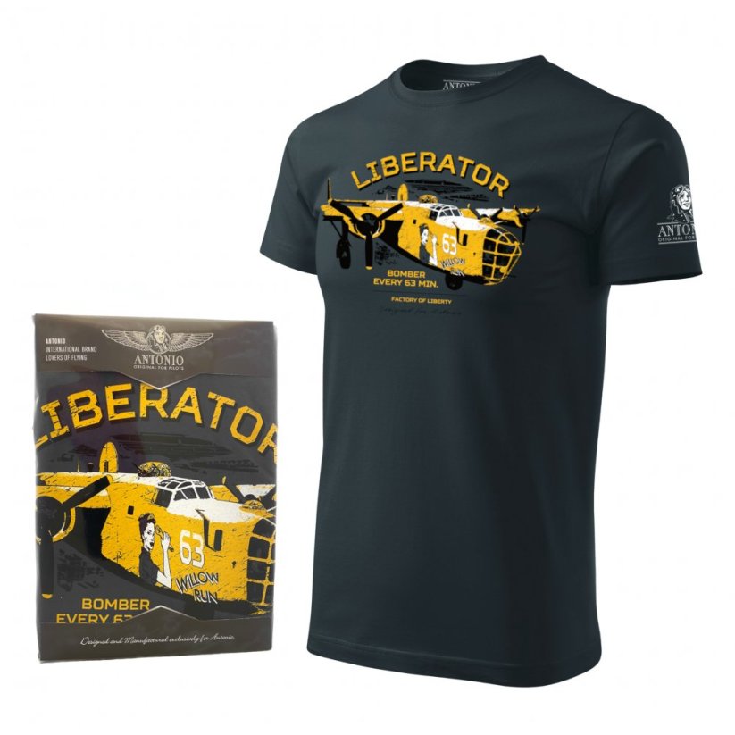 T-Shirt bommenwerper LIBERATOR van Willow Run - Grootte: L