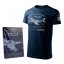 T-Shirt with ultralight aircraft STING S-4 - Size: M
