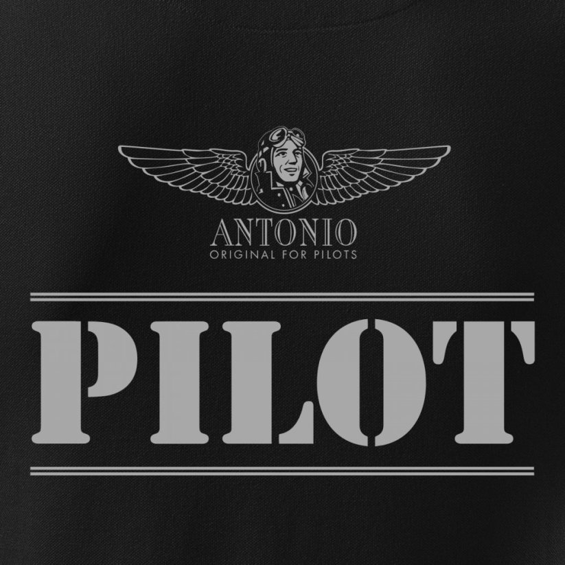 Polo aviation sign of PILOT BL - Size: XXL