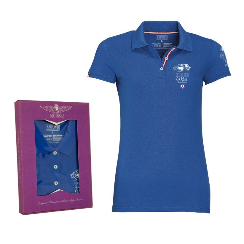 Ženske polo-shirt britanski dvokrilec DE HAVILLAND TIGER MOTH (W)