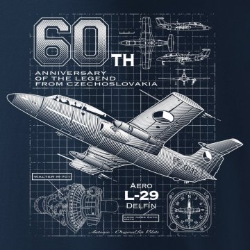Нова тениска със самолет L-29 от Чехословакия