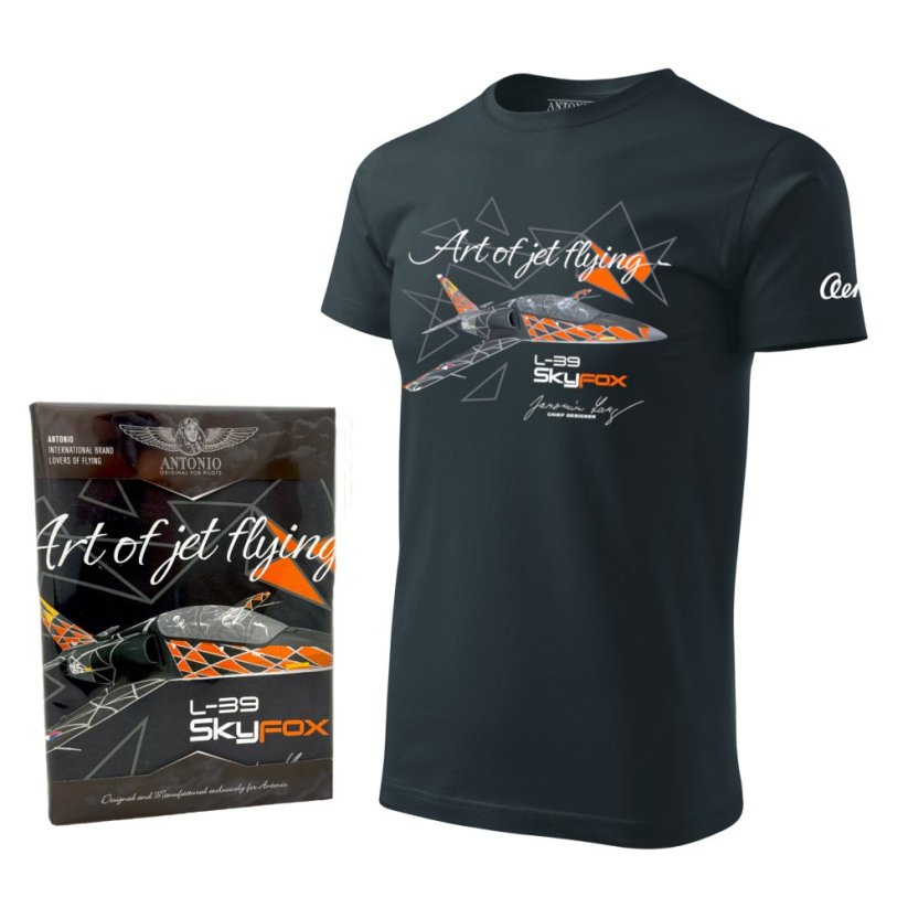 Tričko s lehkým bojovým letadlem L-39 SKYFOX - Velikost: XL