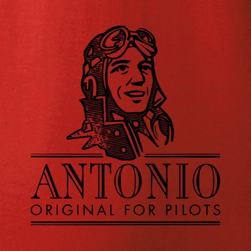 T-shirt med aerobatic fly EXTRA 300 RED - Størrelse: L
