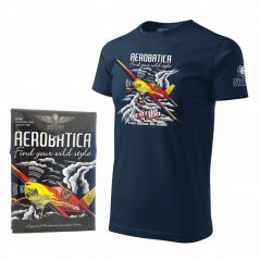 T-Shirt mit Kunstflugzeug EXTRA 300 BLUE