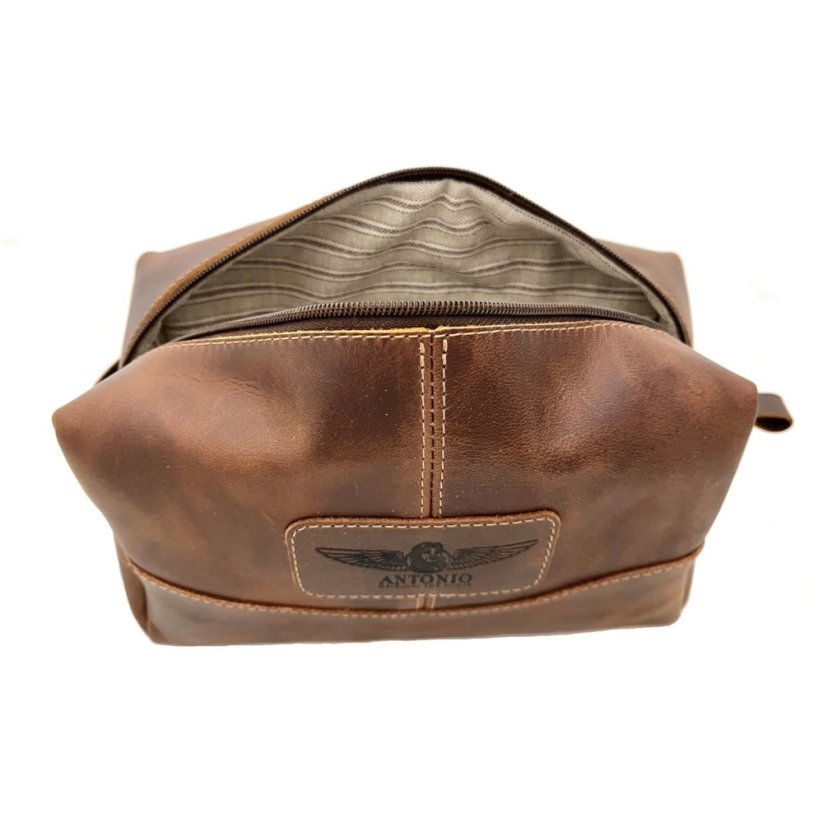 Kulturtasche aus Leder AMENITY KIT