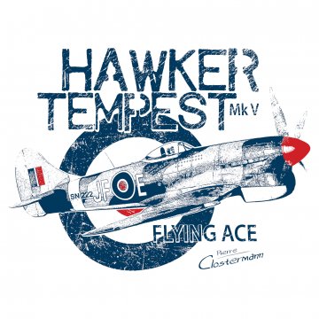 Design nou de tricou! Hawker Tempest.